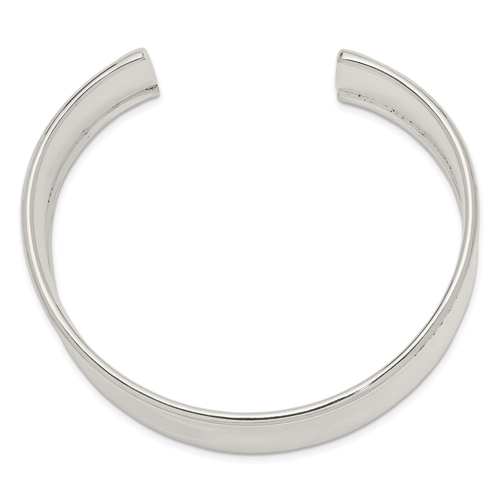 Sterling Silver 20mm Cuff Bangle Bracelet QB335