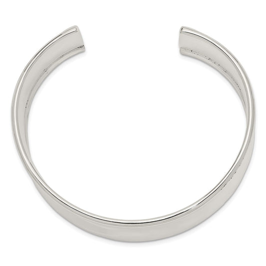 Sterling Silver 20mm Cuff Bangle Bracelet QB335