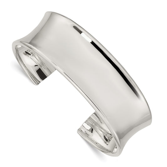 Sterling Silver 20mm Cuff Bangle Bracelet QB335