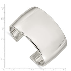 Sterling Silver 40mm Cuff Bangle Bracelet QB340