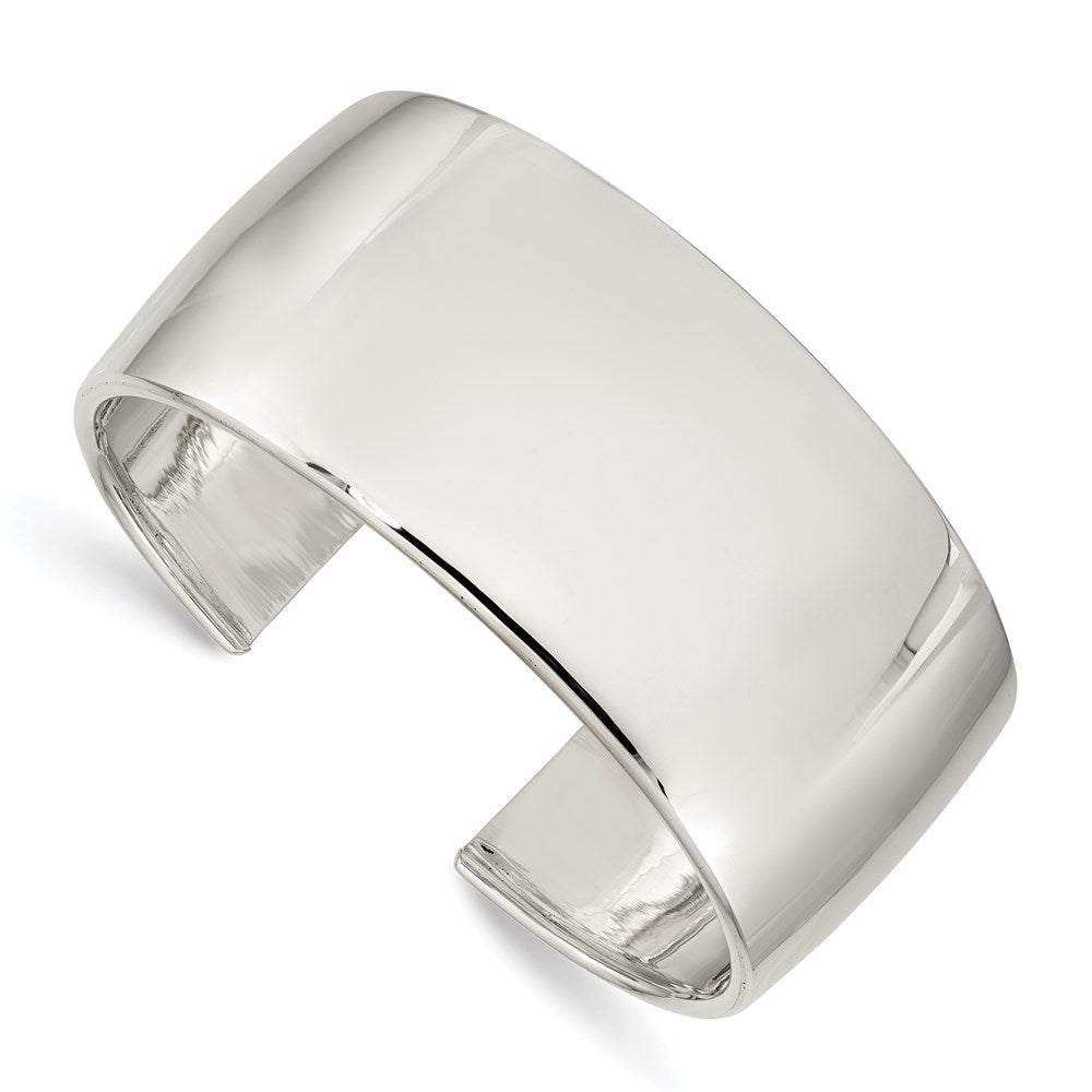 Sterling Silver 30mm Cuff Bangle Bracelet QB341