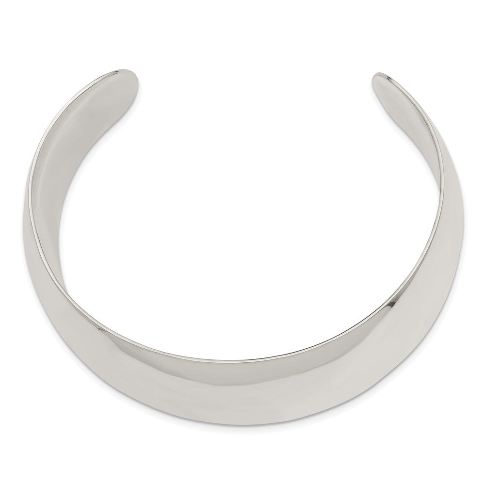 Sterling Silver 28.5mm Cuff Bangle Bracelet QB342