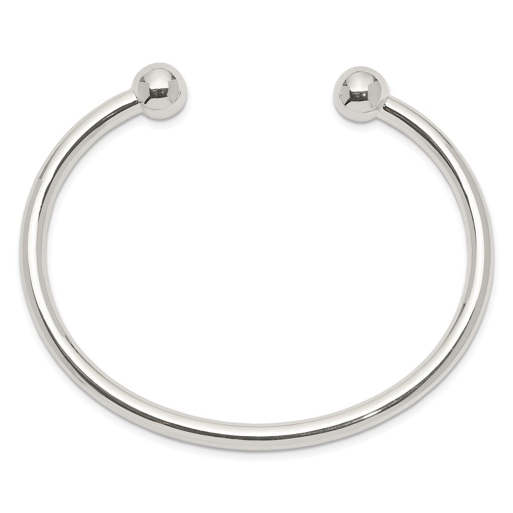 Sterling Silver 4mm Bangle Bracelet QB419