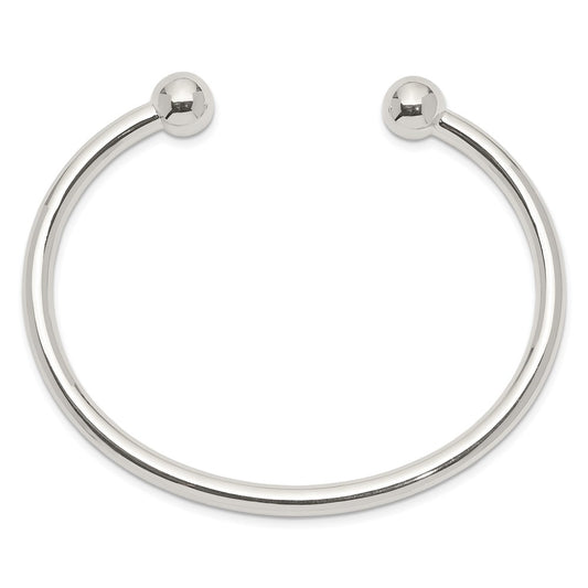 Sterling Silver 4mm Bangle Bracelet QB419