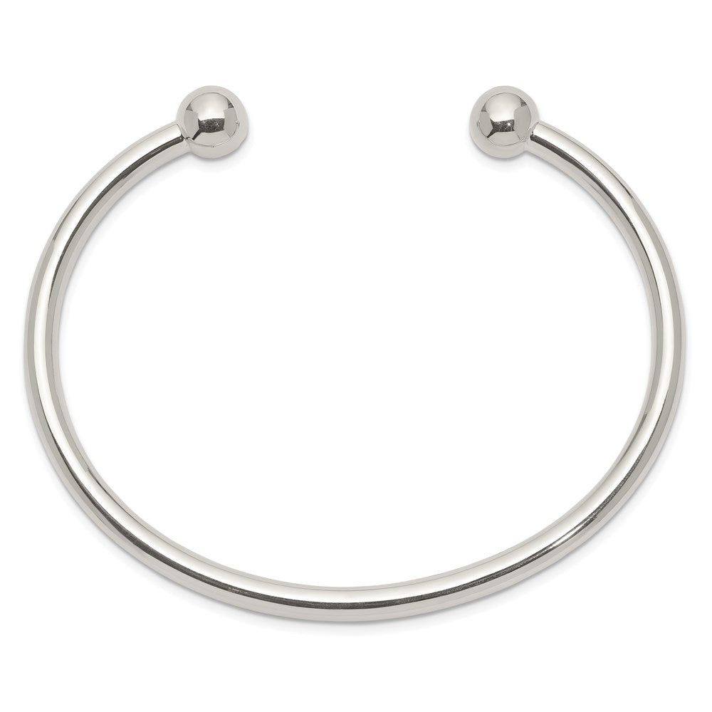 Sterling Silver Cuff Bangle Bracelet QB420