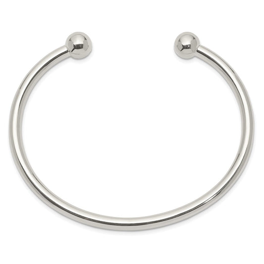 Sterling Silver Cuff Bangle Bracelet QB420