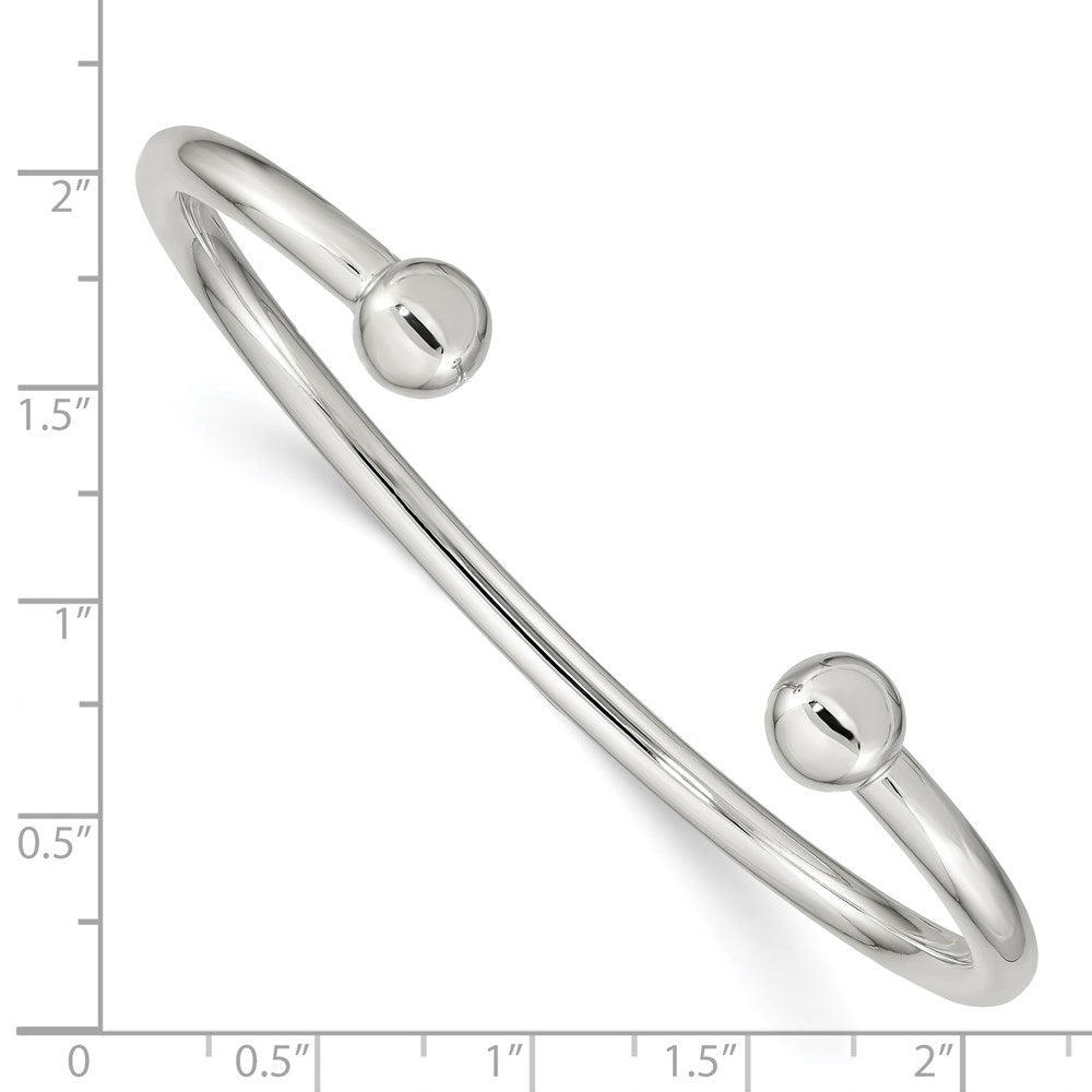 Sterling Silver Cuff Bangle Bracelet QB420