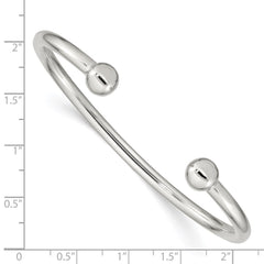 Sterling Silver Cuff Bangle Bracelet QB420