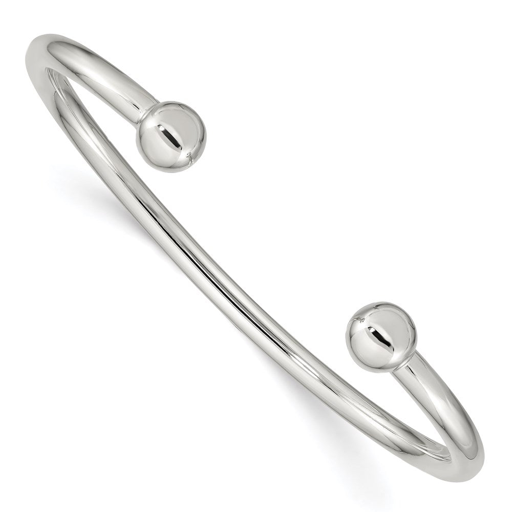 Sterling Silver Cuff Bangle Bracelet QB420