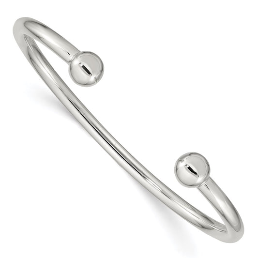 Sterling Silver Cuff Bangle Bracelet QB420