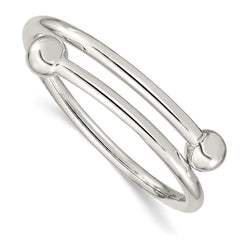 Sterling Silver Polished Flexible Baby Bangle Bracelet QB430