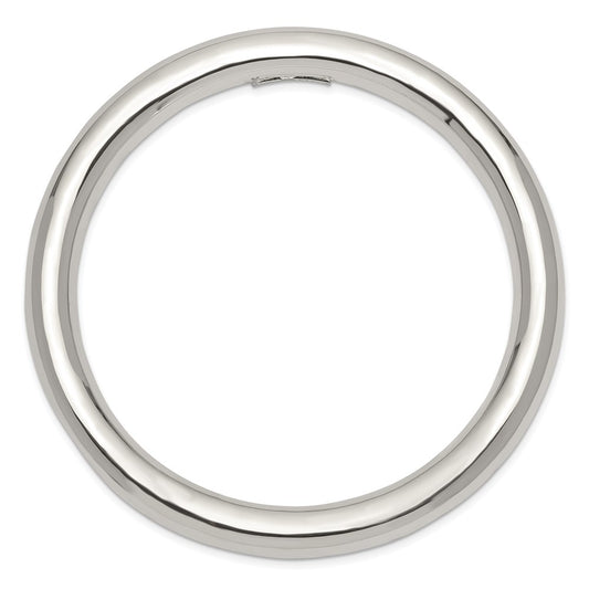 Sterling Silver 8mm Slip-on Tube Bangle QB431