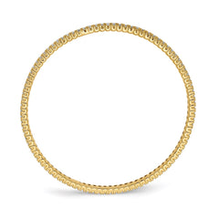 Sterling Shimmer Sterling Silver Gold-tone Flash Gold-plated 93 Stone CZ Bangle Bracelet QB663Y