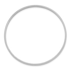 Sterling Silver RH-plated Polished 3mm Slip On Children's Bangle Bracelet QB849