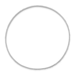 Sterling Silver RH-plated Polished & D/C 2mm Slip On Children's Bangle QB852