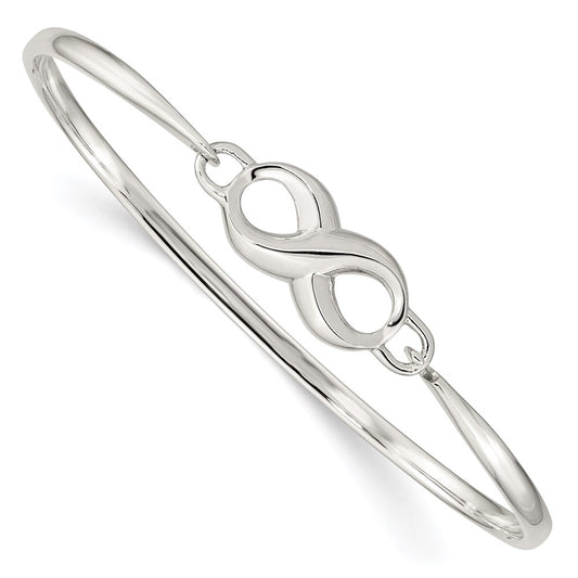 Sterling Silver Infinity Bangle QB914