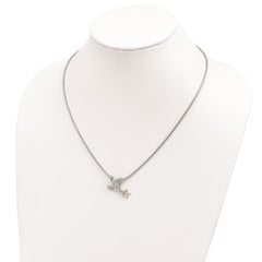 Landstrom's Mt. Rushmore Black Hills Sterling Silver 12K Gold Accents Frog Slide 20 inch Lobster Clasp Necklace QBH146-20