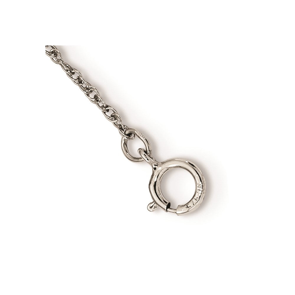 Landstrom's Mt. Rushmore Black Hills Sterling Silver 12K Gold Accents Horse Within Heart 18 inch Spring Ring Clasp Necklace QBH170-18