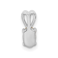 Sterling Silver Rhodium-plated Citrine Pendant QBPD20NOV