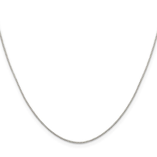 Sterling Silver .8mm 8 Sided Diamond-cut Box ChainQBR015