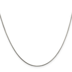 Sterling Silver 1mm 8 Sided Diamond-cut Box ChainQBR019