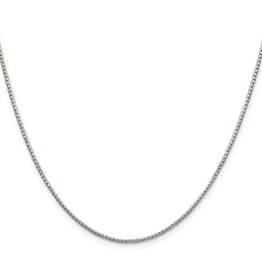 Sterling Silver 1.35mm 8 Sided Diamond-cut Box ChainQBR026