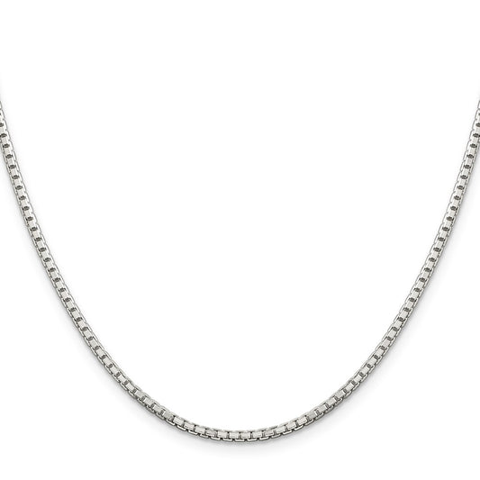Sterling Silver 2mm 8 Sided Diamond-cut Box ChainQBR040