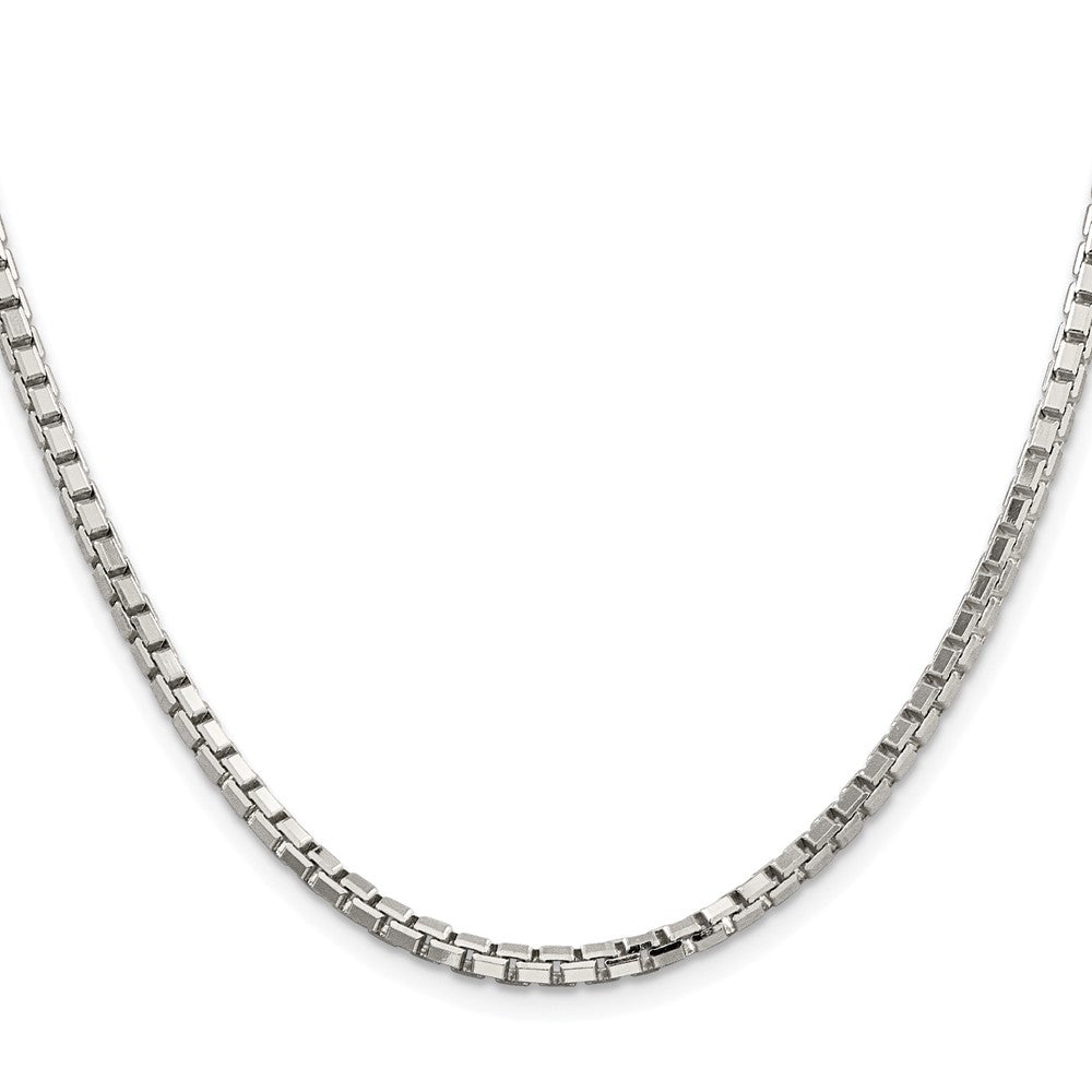 Sterling Silver Rhodium-plated 2.9mm 8 Sided Diamond-cut Box ChainQBR057R