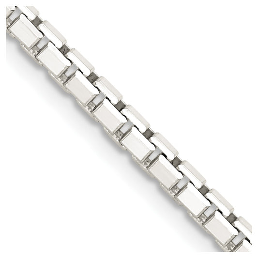 Sterling Silver 2.9mm 8 Sided Diamond-cut Box ChainQBR057