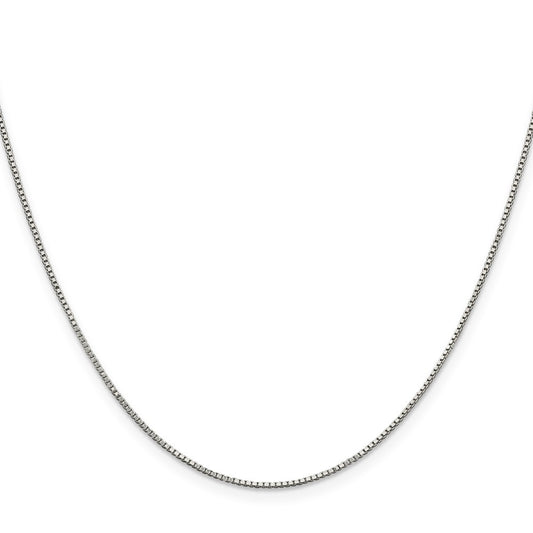 Sterling Silver .9mm Box ChainQBX019
