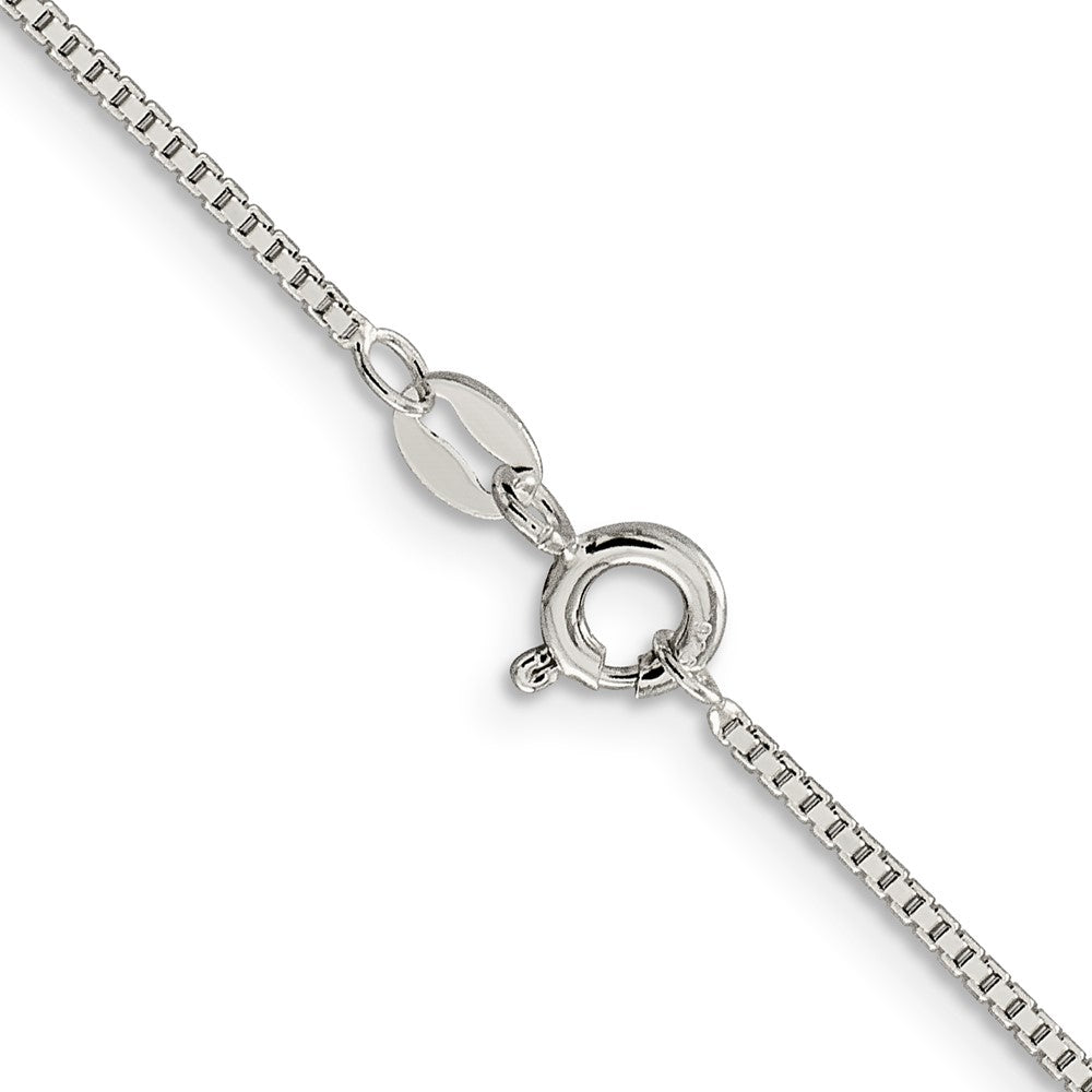 Sterling Silver Rhodium-plated 1.1mm Box ChainQBX022R