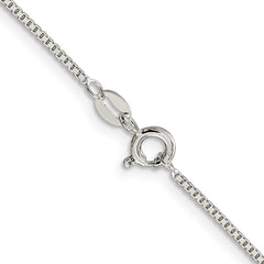 Sterling Silver Rhodium-plated 1.1mm Box ChainQBX022R