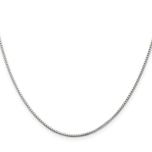 Sterling Silver 1.25mm Box ChainQBX024