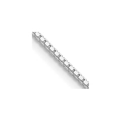 Sterling Silver Rhodium-plated 1.25mm Box ChainQBX024R