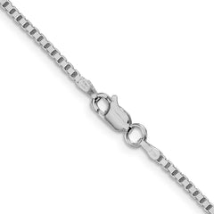Sterling Silver Rhodium-plated 1.75mm Box ChainQBX035R