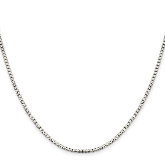 Sterling Silver 1.9mm Box ChainQBX037