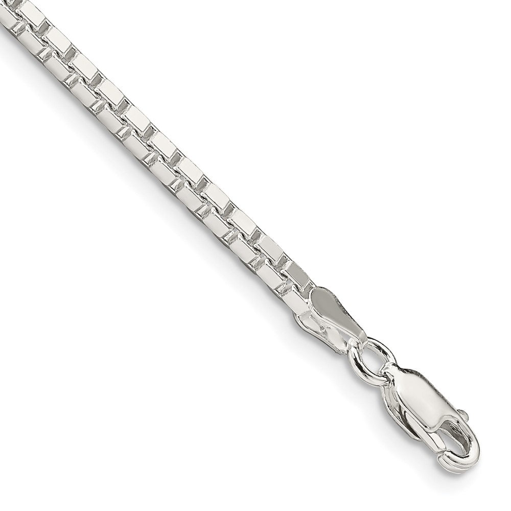 Sterling Silver 2.5mm Box Chain QBX050-8