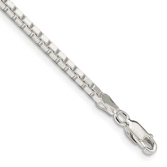 Sterling Silver 2.5mm Box Chain QBX050-8