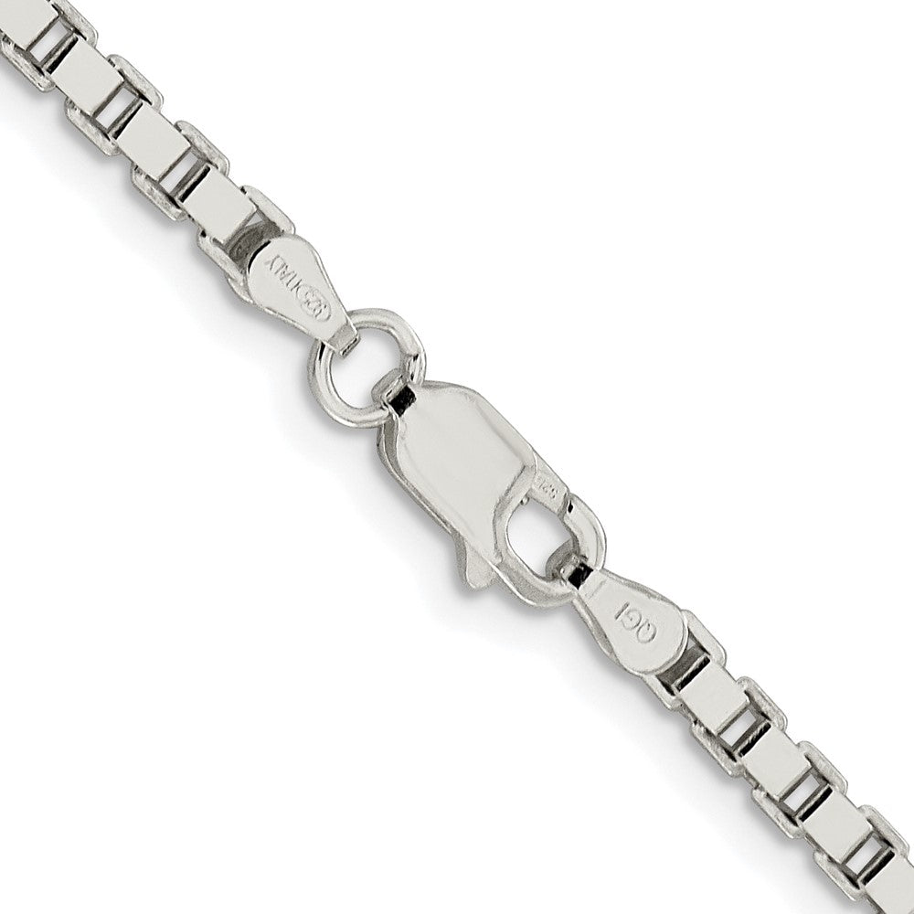Sterling Silver Rhodium-plated 3mm Box ChainQBX057R