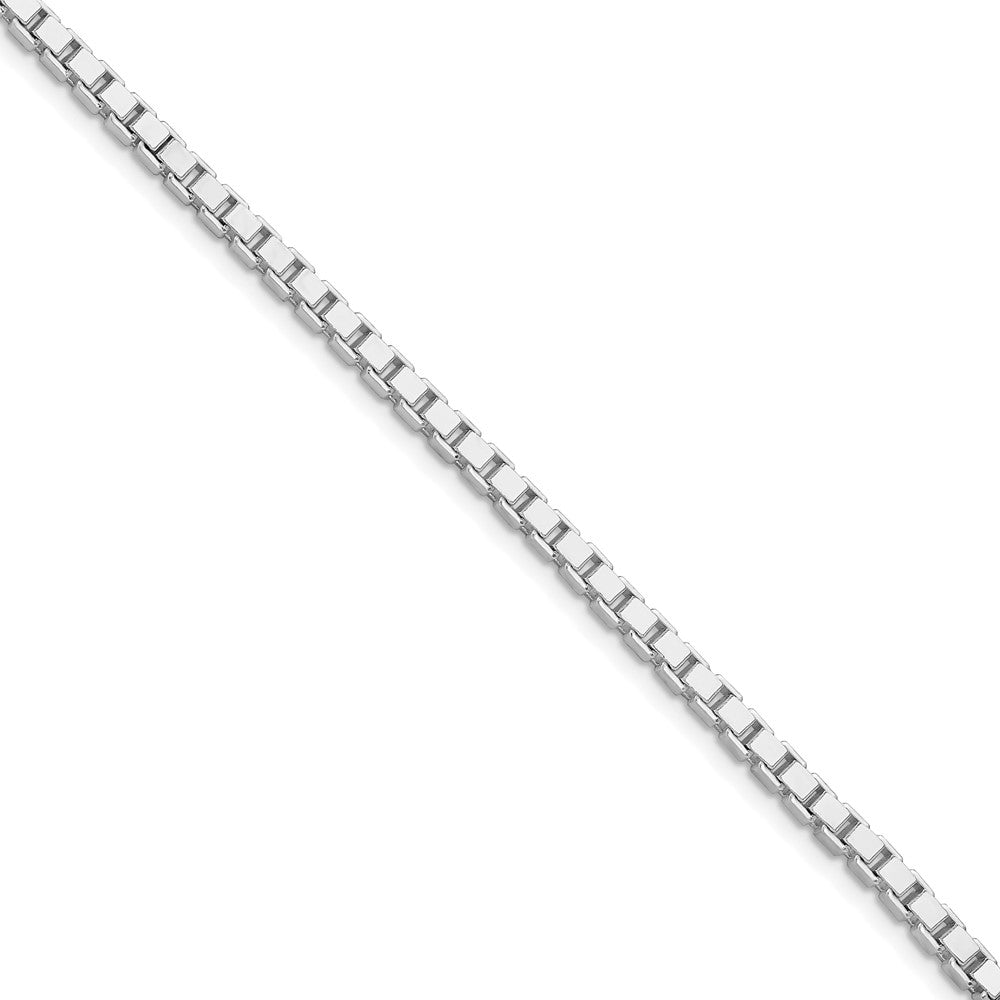 Sterling Silver Rhodium-plated 3mm Box ChainQBX057R