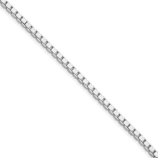 Sterling Silver Rhodium-plated 3mm Box ChainQBX057R