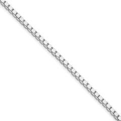 Sterling Silver Rhodium-plated 3mm Box ChainQBX057R