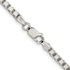 Sterling Silver Rhodium-plated 3.25mm Box ChainQBX060R