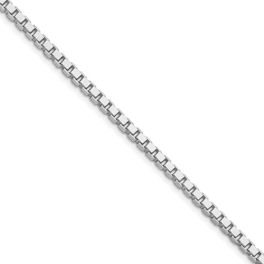 Sterling Silver Rhodium-plated 3.25mm Box ChainQBX060R