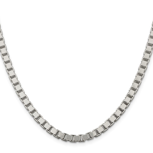Sterling Silver 4.5mm Box ChainQBX100