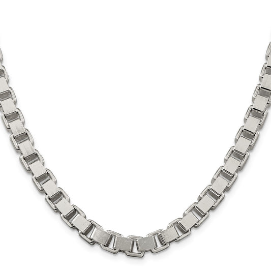 Sterling Silver 7mm Box ChainQBX120