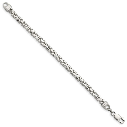 Sterling Silver 5mm Byzantine Chain QBZ120-8
