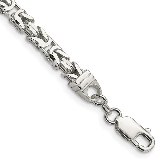 Sterling Silver 5mm Byzantine Chain QBZ120-8