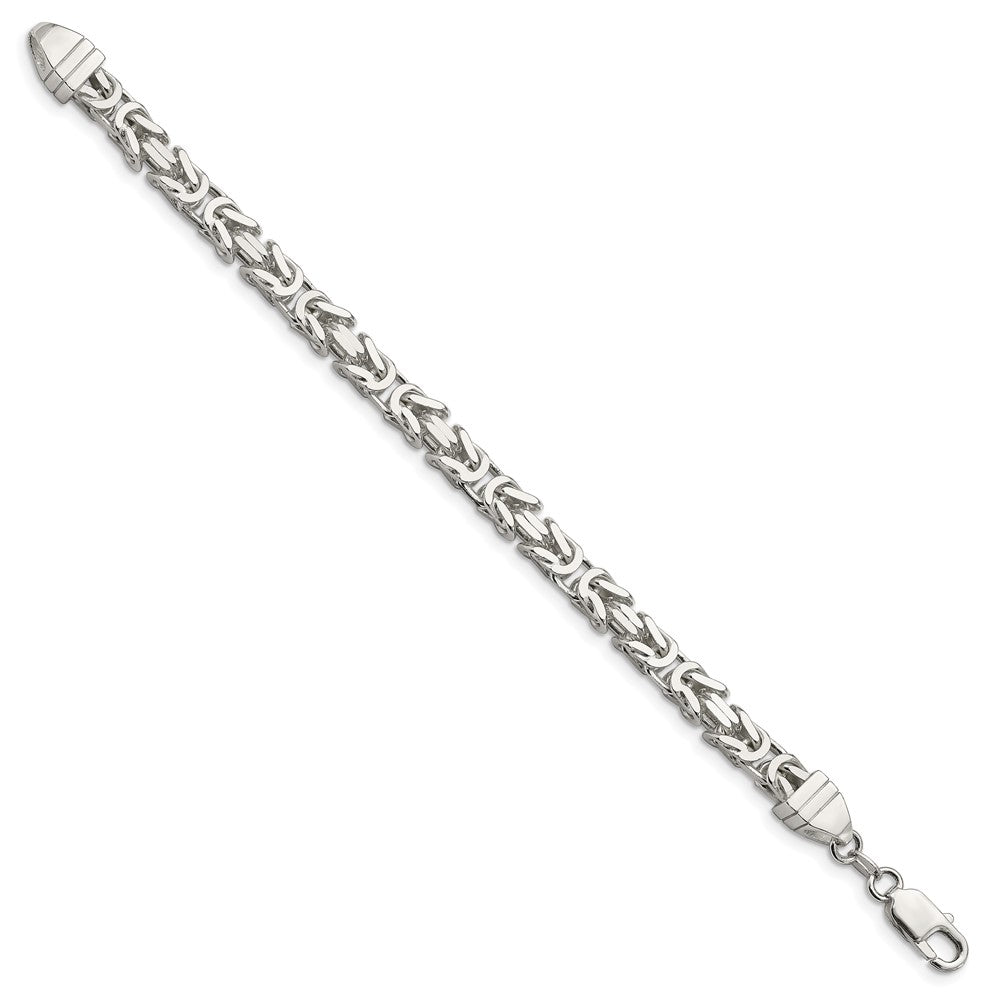 Sterling Silver 6mm Byzantine Chain QBZ150-8