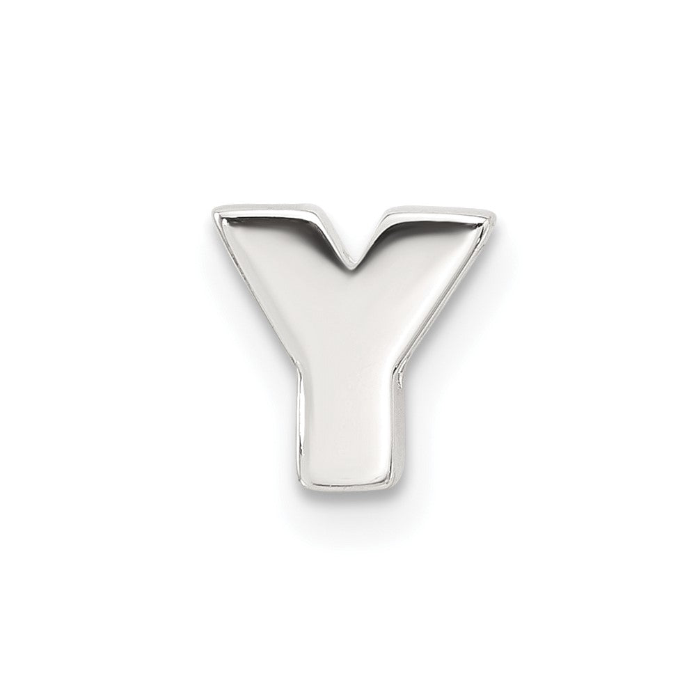 Sterling Silver E-coated Letter Y Slide Charm QC11488Y